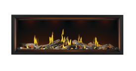 74 Inch Tall Linear Vector Direct Vent Fireplace with Luminous Logs (TLV74L) TLV74L